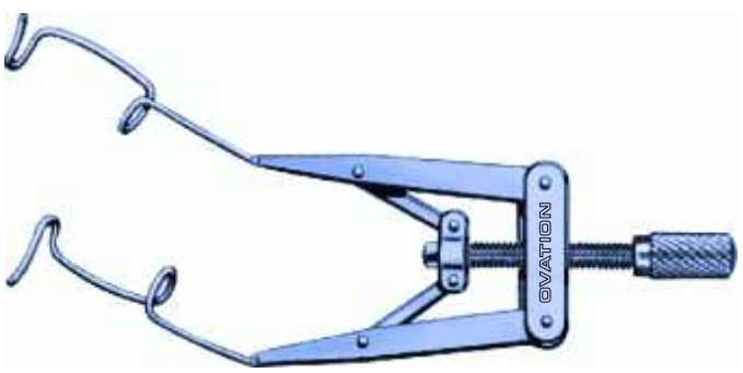 Liebermann-Tennant Eye Speculum Fenestrated Open Blades For Temporal Placement